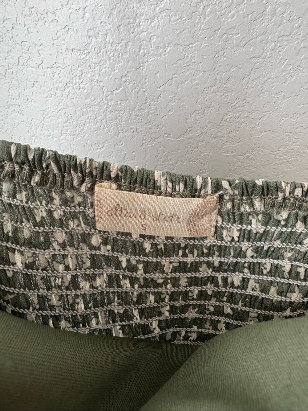 Altar'd State Olive Green Floral Mini Dress - Picture 3 of 5